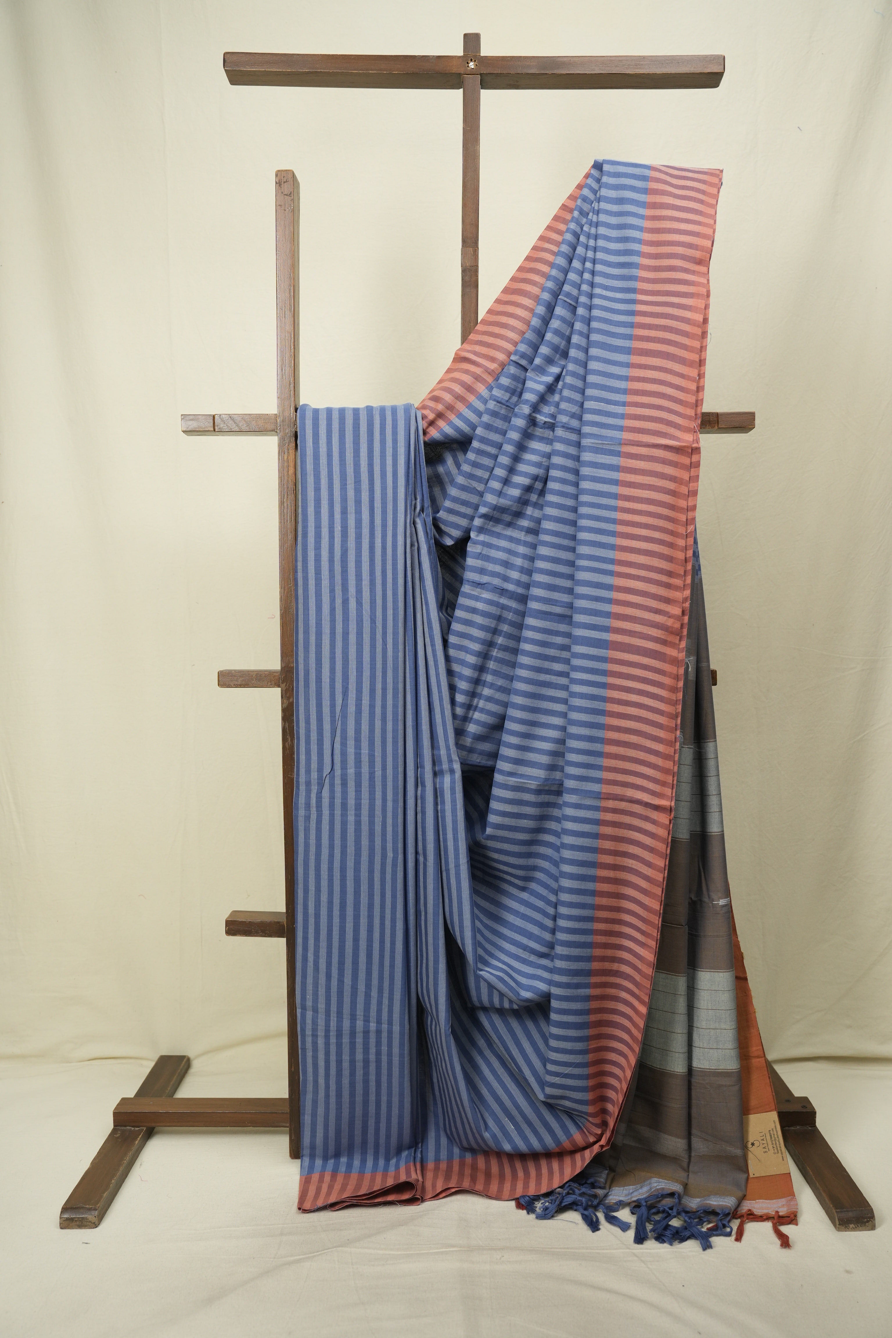 Blue Cotton Ilkal Saree - SRBCIS1066