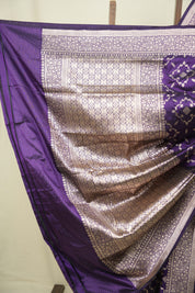 Deep Purple Banarasi Silk Saree - SRDPBSS962