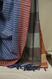 Blue Cotton Ilkal Saree - SRBCIS1066