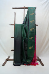 Dark Green Kanjivaram Silk Saree - SRDGKSS879