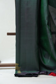 Dark Green Kanjivaram Silk Saree - SRDGKSS879