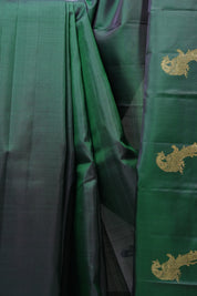 Dark Green Kanjivaram Silk Saree - SRDGKSS879