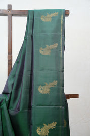 Dark Green Kanjivaram Silk Saree - SRDGKSS879