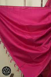 Rani Pink Raw Silk Saree - SRRPRSS1028