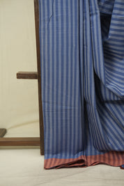 Blue Cotton Ilkal Saree - SRBCIS1066