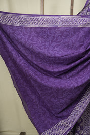 Purple HBP Cotton Saree - SRPCS3645
