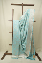 Aqua Banarasi Silk Saree - SRABSS957