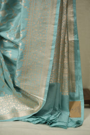 Aqua Banarasi Silk Saree - SRABSS957