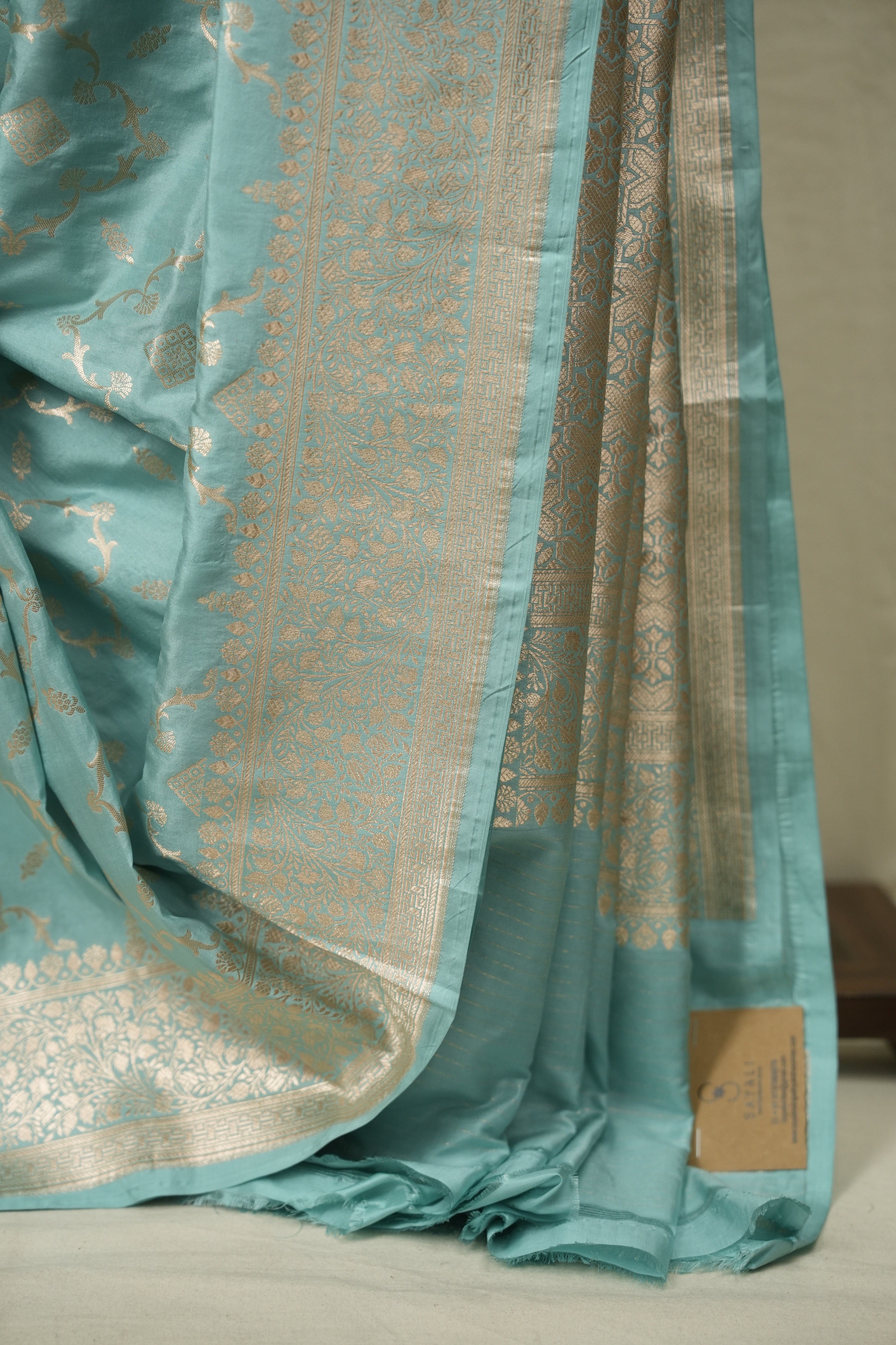 Aqua Banarasi Silk Saree - SRABSS957