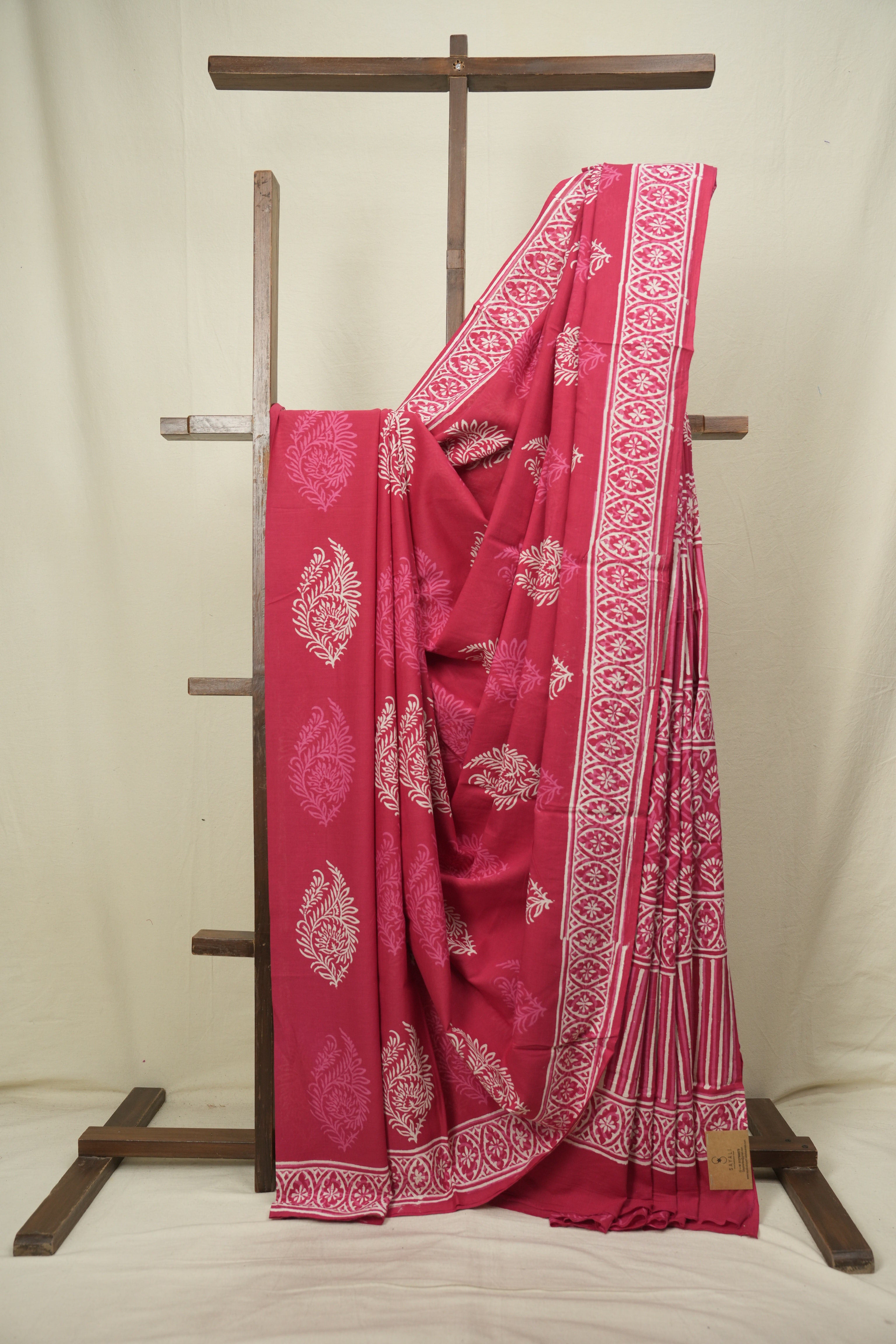 Rani Pink HBP Cotton Saree - SRRPCS3600