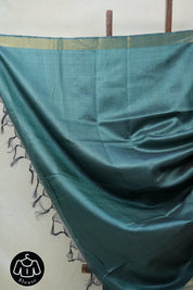 Green Tussar Silk Saree - SRGTSS1260