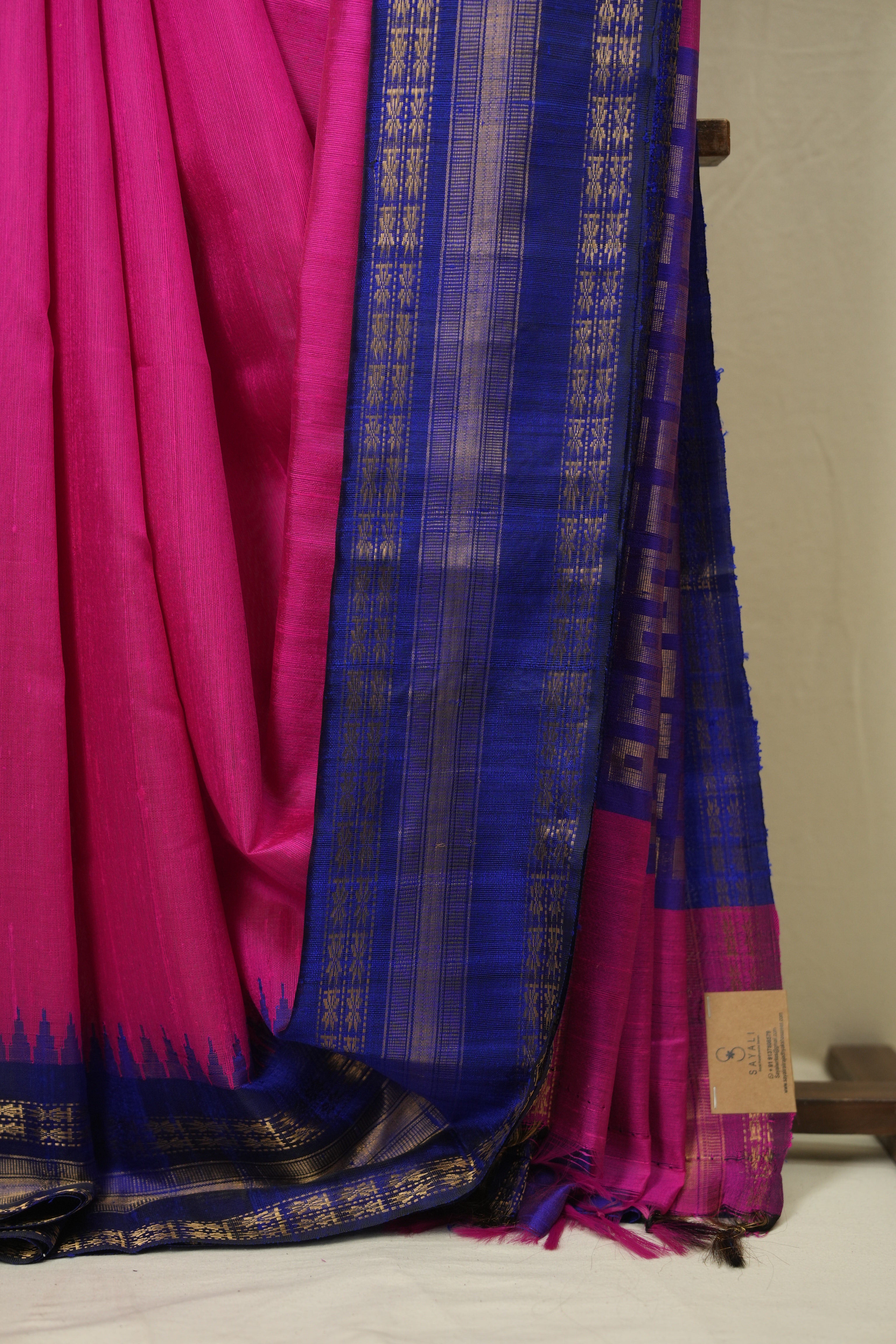 Pink Raw Silk Saree - SRPRSS1047