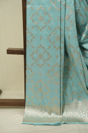 Aqua Banarasi Silk Saree - SRABSS957