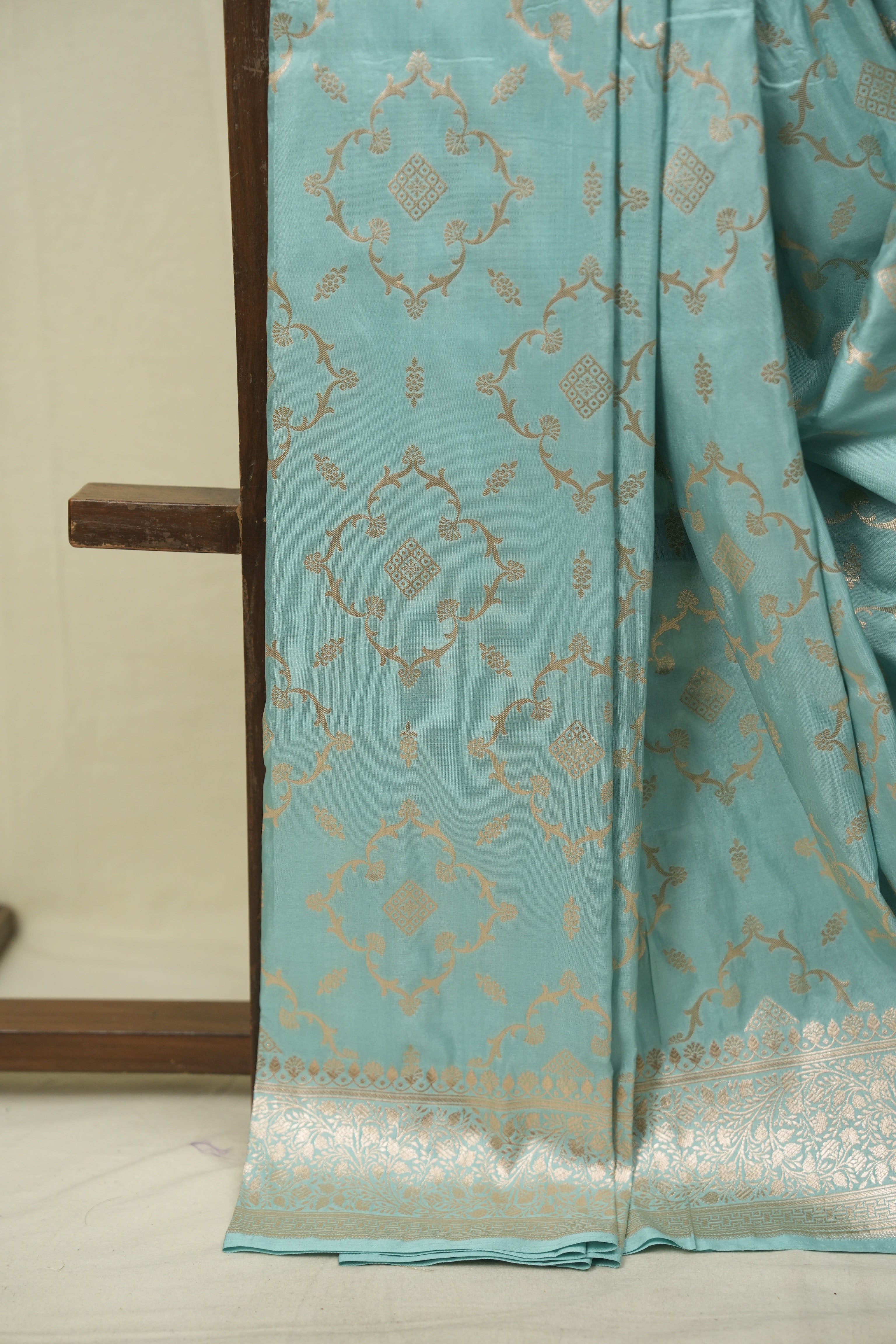 Aqua Banarasi Silk Saree - SRABSS957
