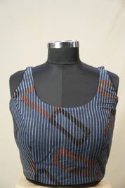 Blue HBP Ajrakh Cotton Blouse - SRBACB52