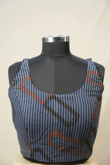 Blue HBP Ajrakh Cotton Blouse - SRBACB52