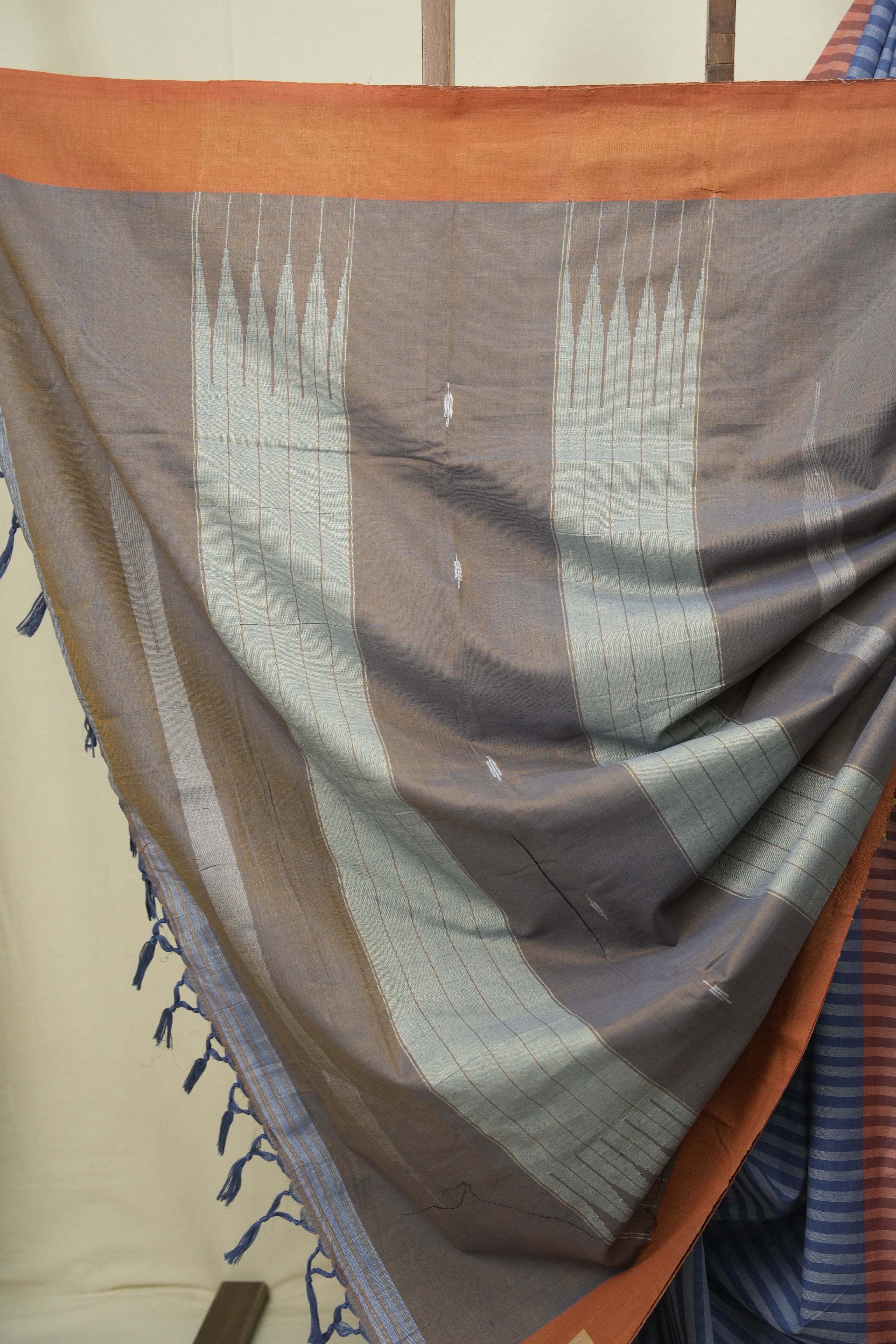 Blue Cotton Ilkal Saree - SRBCIS1066
