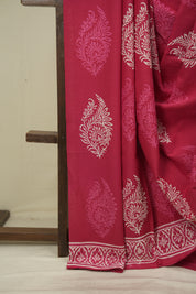 Rani Pink HBP Cotton Saree - SRRPCS3600