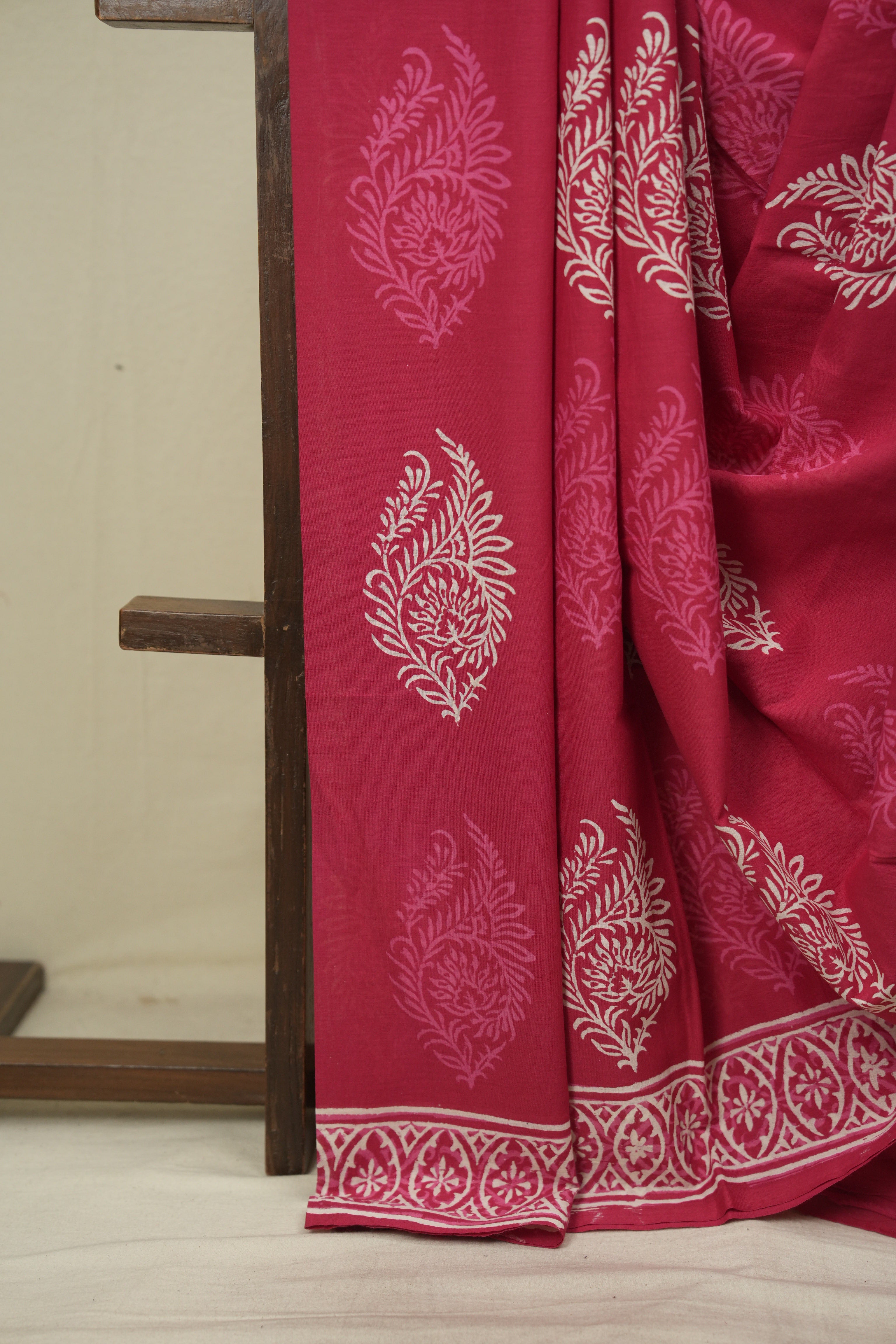 Rani Pink HBP Cotton Saree - SRRPCS3600