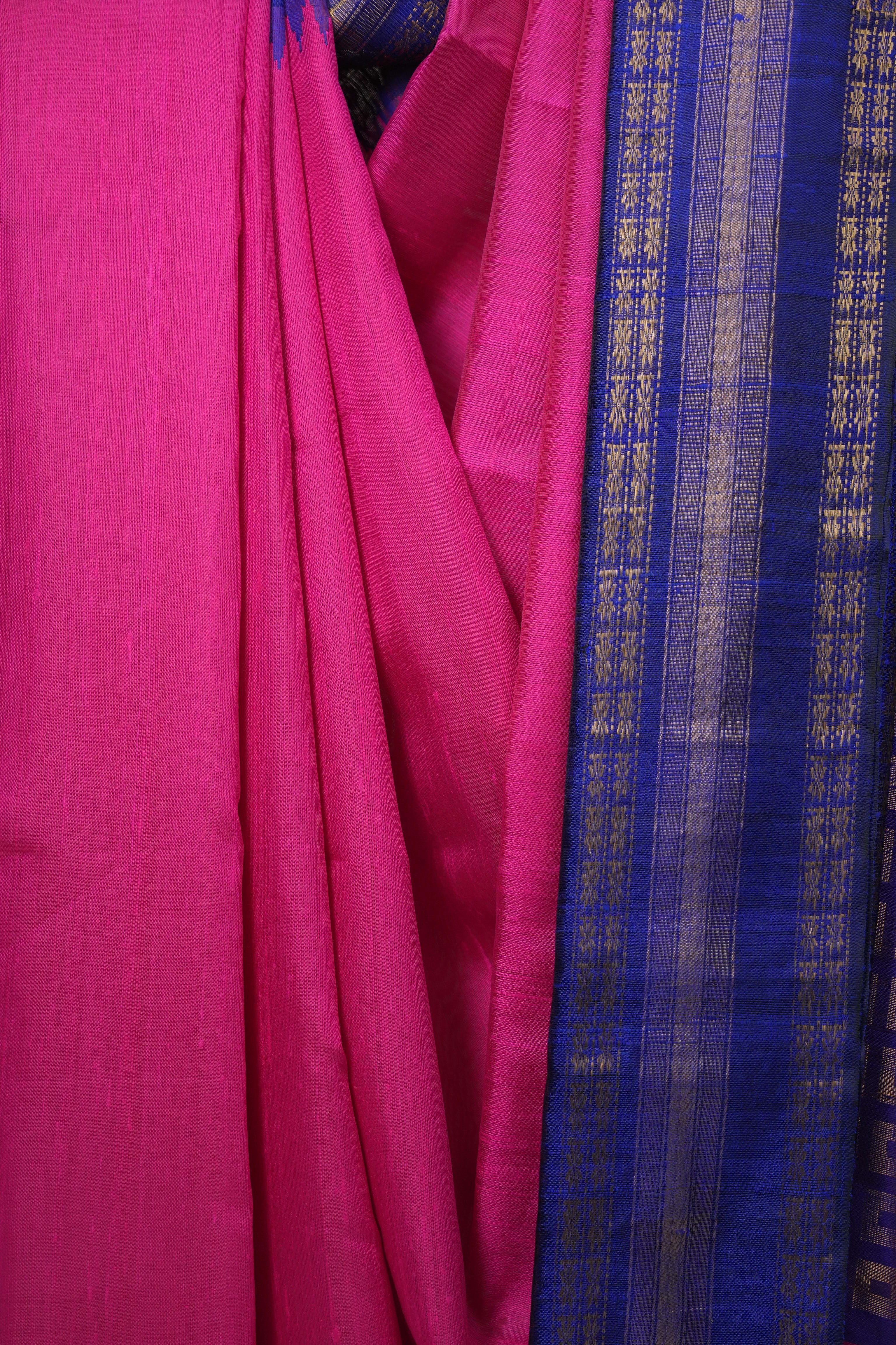 Pink Raw Silk Saree - SRPRSS1047