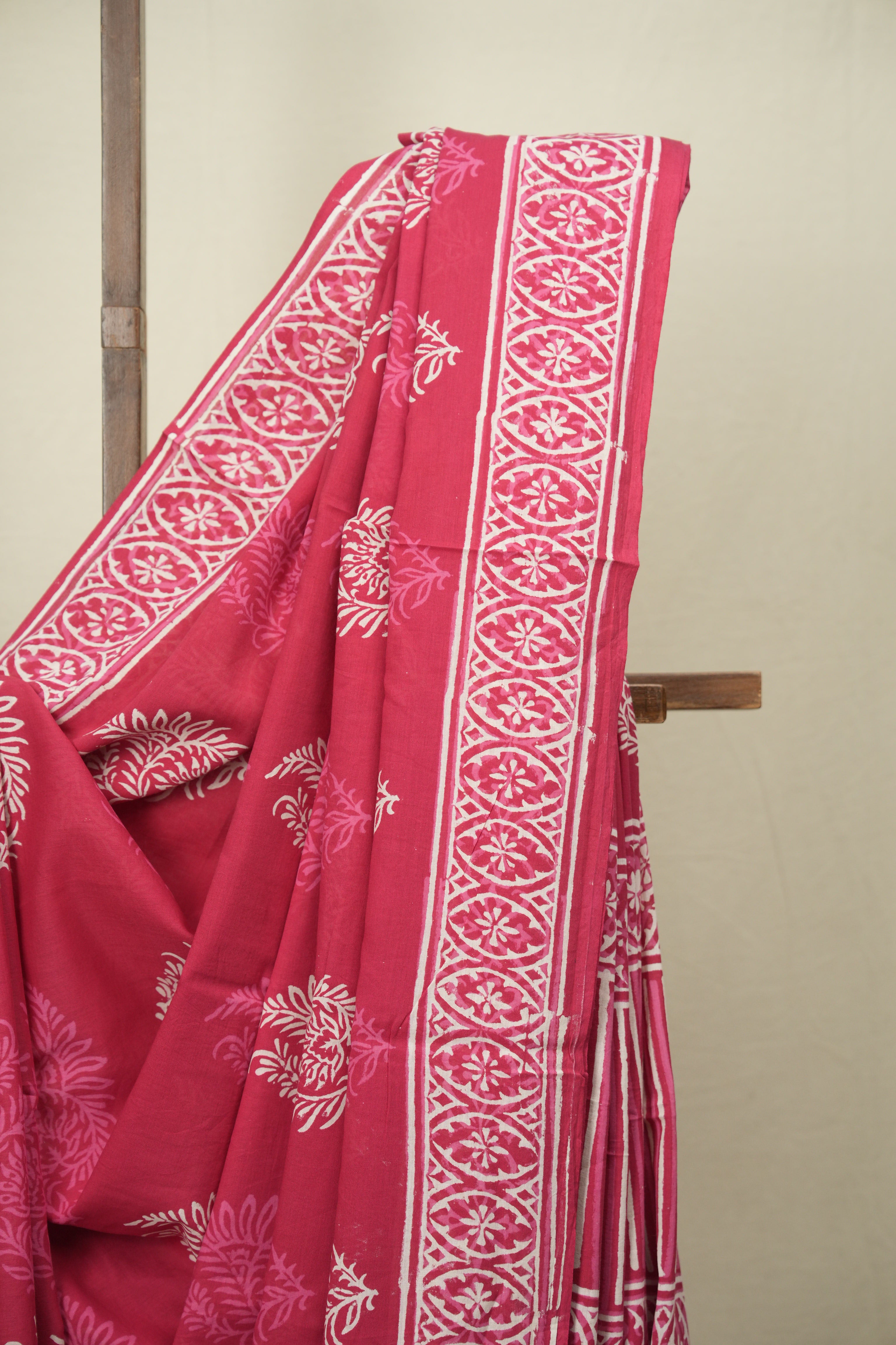 Rani Pink HBP Cotton Saree - SRRPCS3600