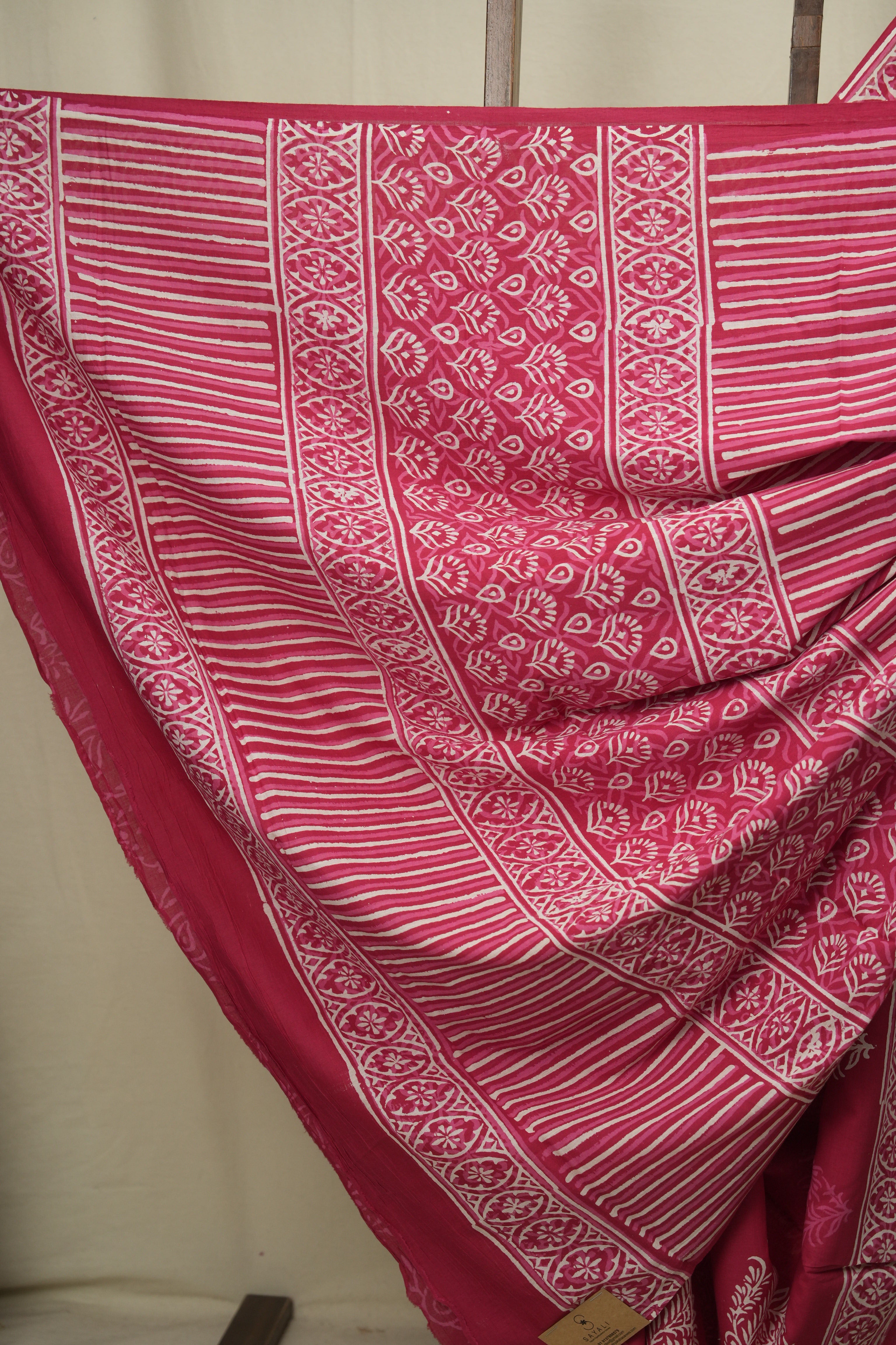 Rani Pink HBP Cotton Saree - SRRPCS3600