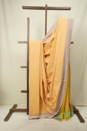 Yellow Cotton Ilkal Saree - SRYCIS1070