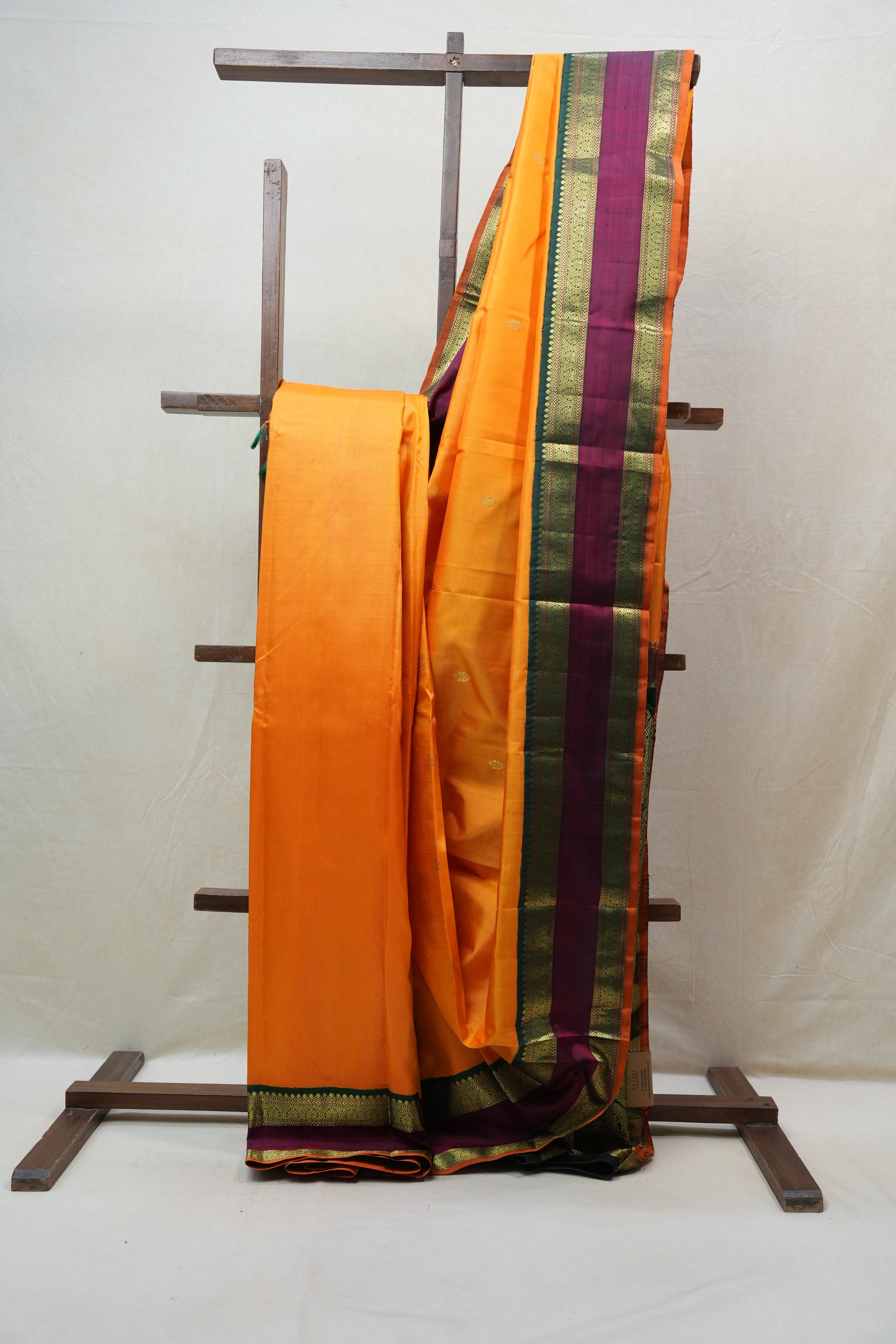 Orange Kanjeevaram Silk Saree - SROKSS917