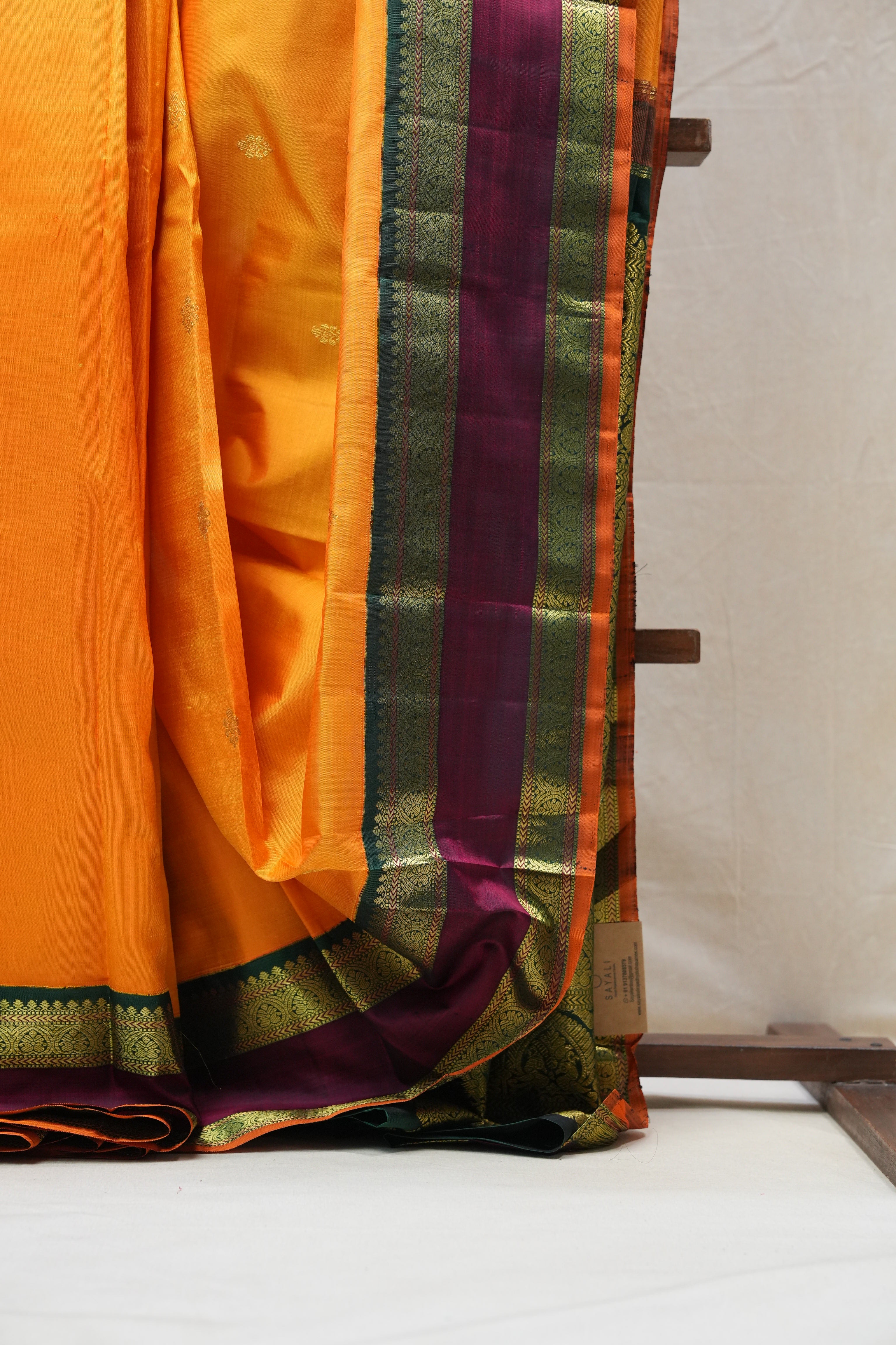 Orange Kanjeevaram Silk Saree - SROKSS917