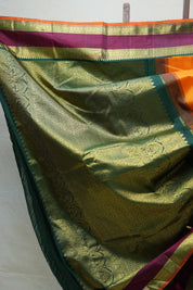 Orange Kanjeevaram Silk Saree - SROKSS917