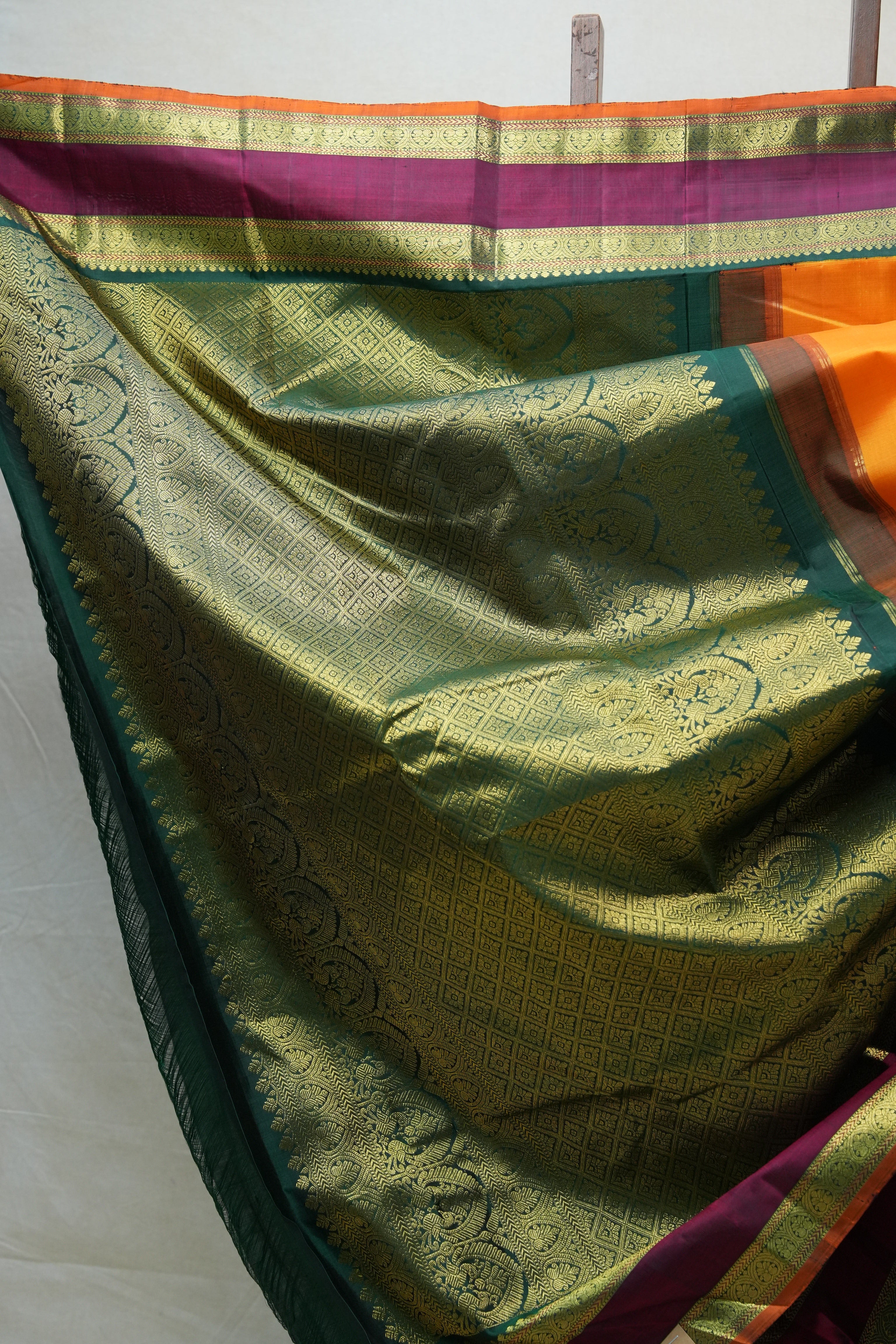 Orange Kanjeevaram Silk Saree - SROKSS917