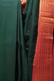 Dark Green Kanjeevaram Silk Saree - SRDGKSS924