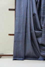Blue Tussar Silk Saree - SRBTSS1250