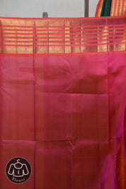 Dark Green Kanjeevaram Silk Saree - SRDGKSS924