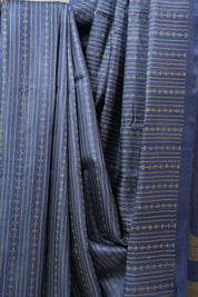 Blue Tussar Silk Saree - SRBTSS1250