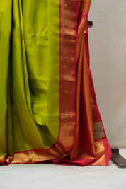 Pear Green Kanjeevaram Silk Saree - SRPGKSS920
