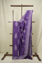 Purple HBP Cotton Saree - SRPCS3647