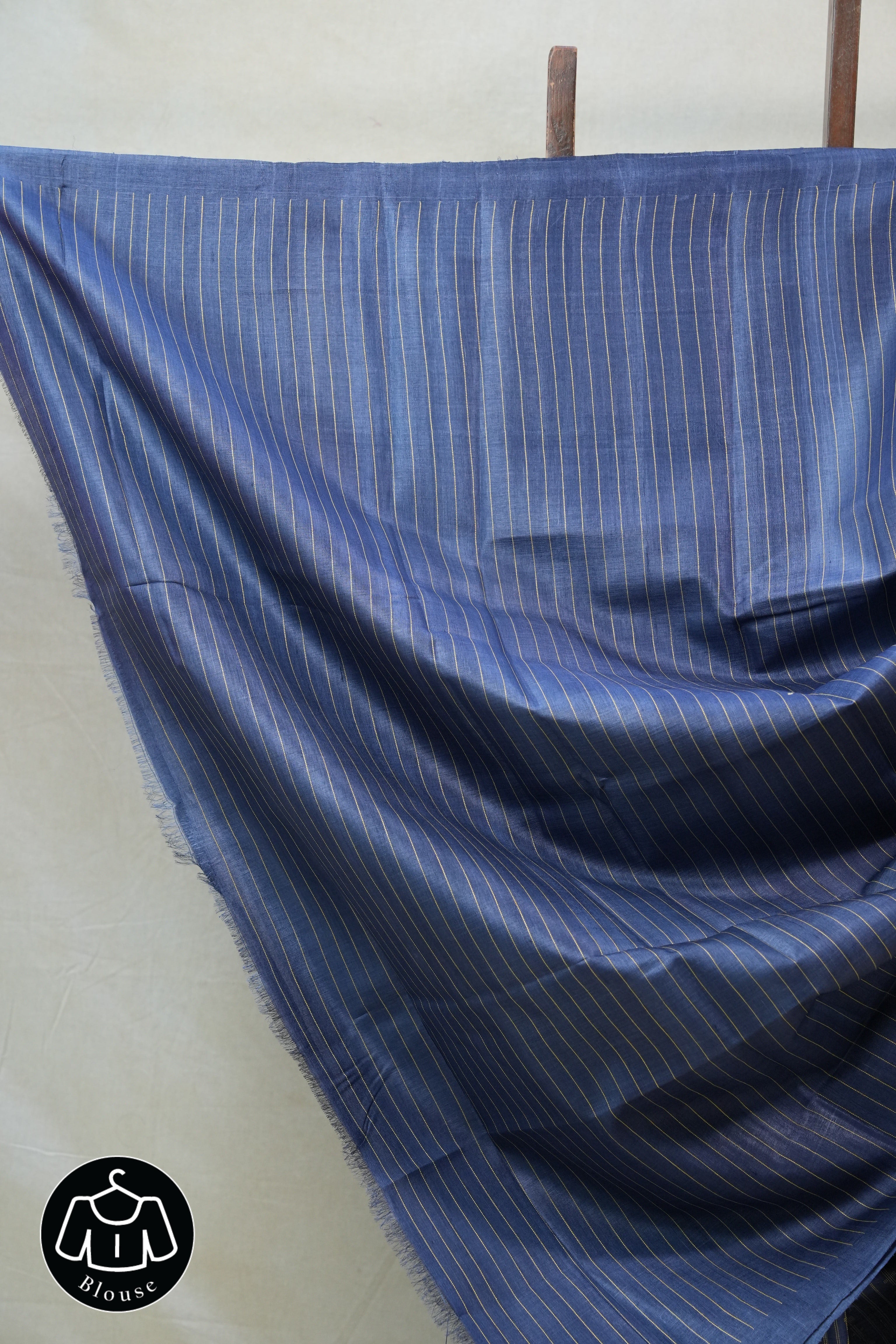 Blue Tussar Silk Saree - SRBTSS1250