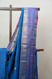 Peacock Blue Kanjeevaram Silk Saree - SRPBKSS925