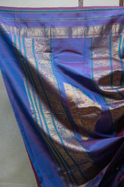 Peacock Blue Kanjeevaram Silk Saree - SRPBKSS925