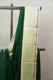 Green & Black Kanjeevaram Silk Saree - SRGBKSS918