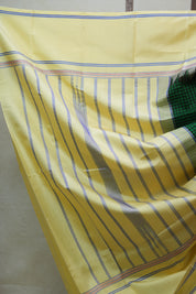 Green & Black Kanjeevaram Silk Saree - SRGBKSS918