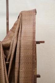 Brown Tussar Silk Saree - SRBTSS1317