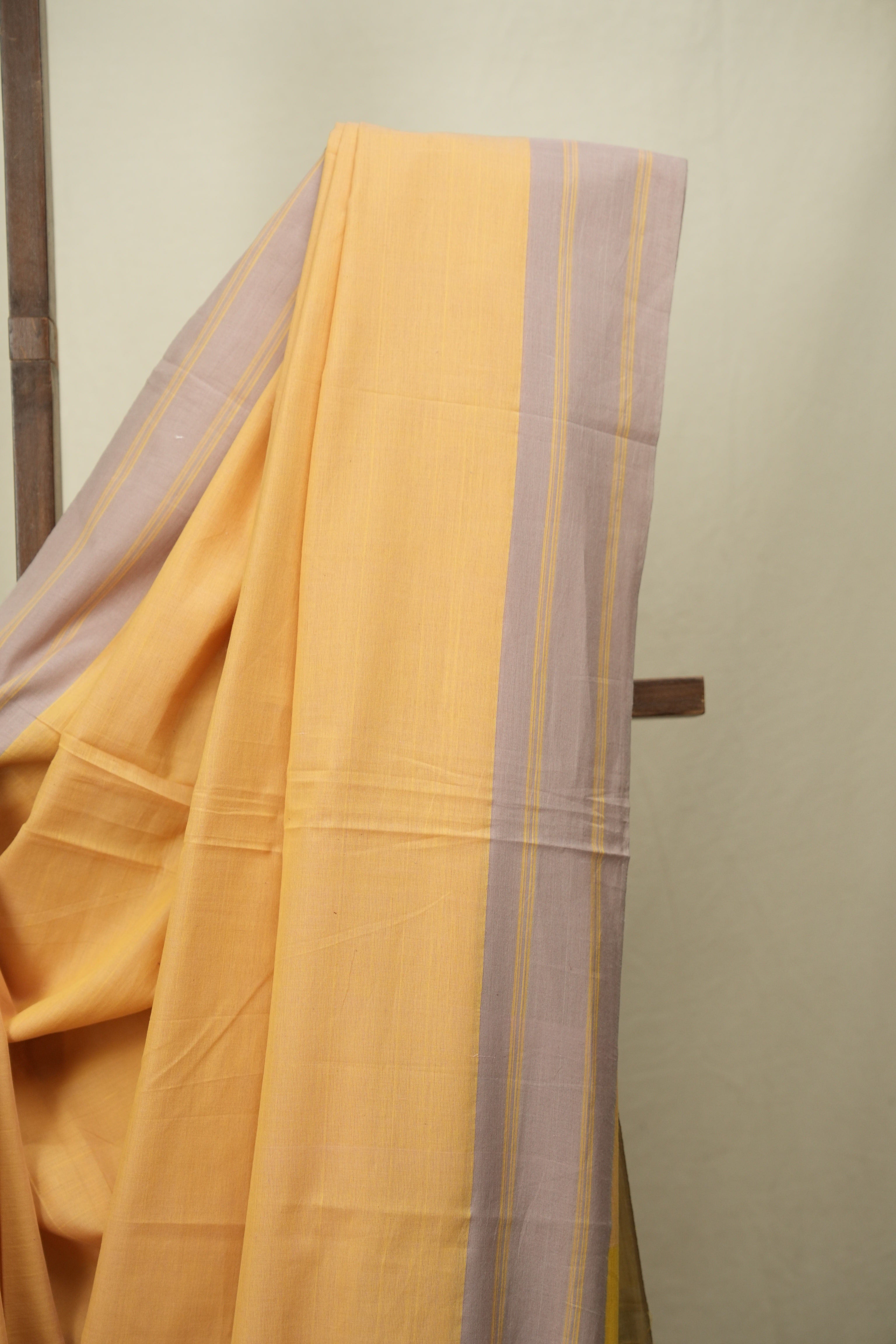 Yellow Cotton Ilkal Saree - SRYCIS1070