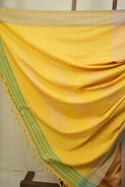 Yellow Cotton Ilkal Saree - SRYCIS1070