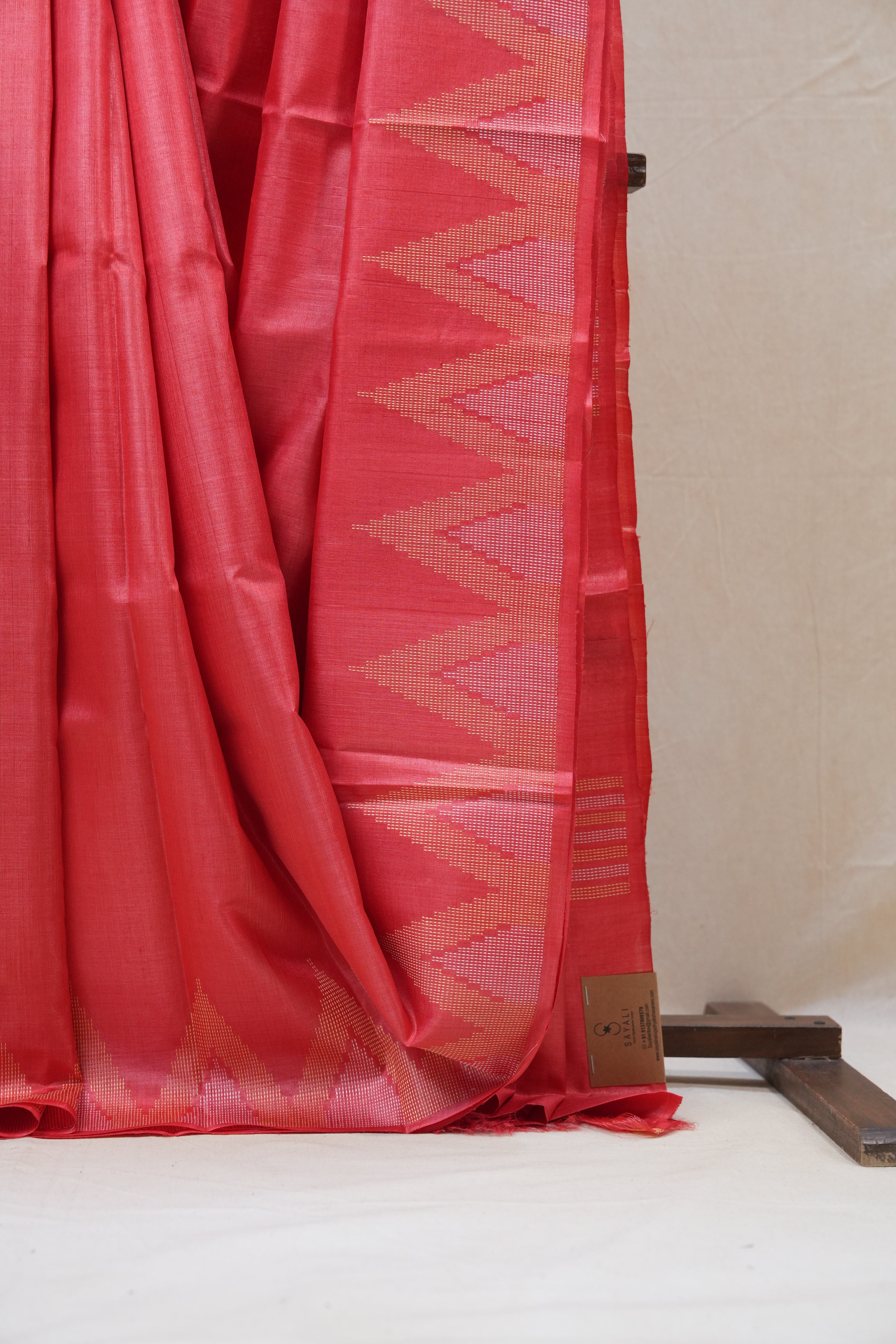 Pink Tussar Silk Saree - SRPTSS1321