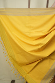Yellow Cotton Ilkal Saree - SRYCIS1070