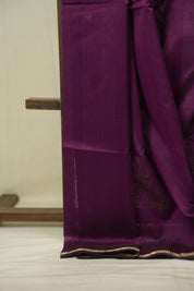 Purple Maheshwari Saree - SRPMS1337