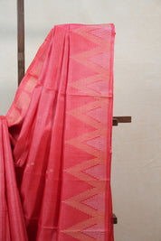 Pink Tussar Silk Saree - SRPTSS1321