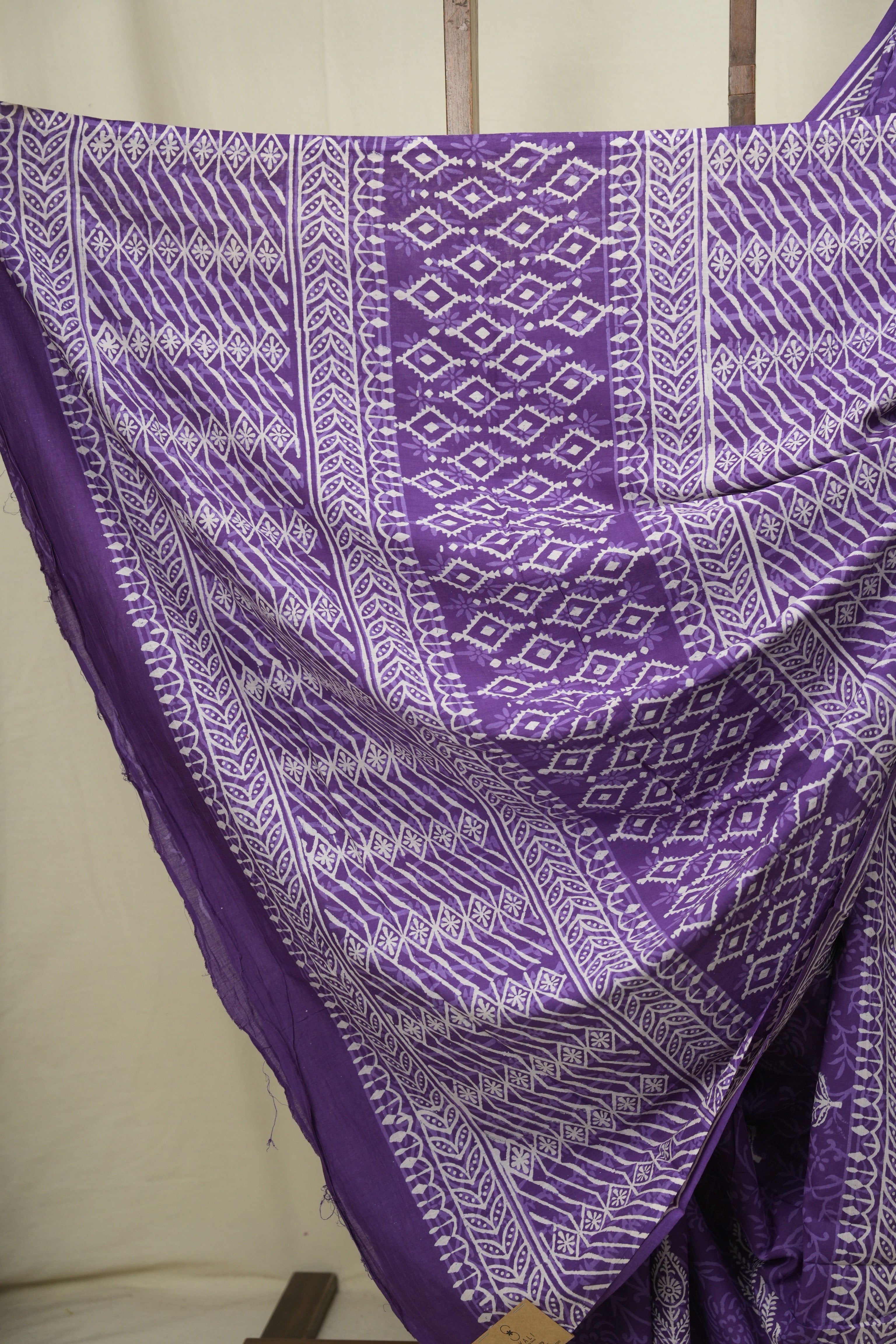Purple HBP Cotton Saree - SRPCS3647